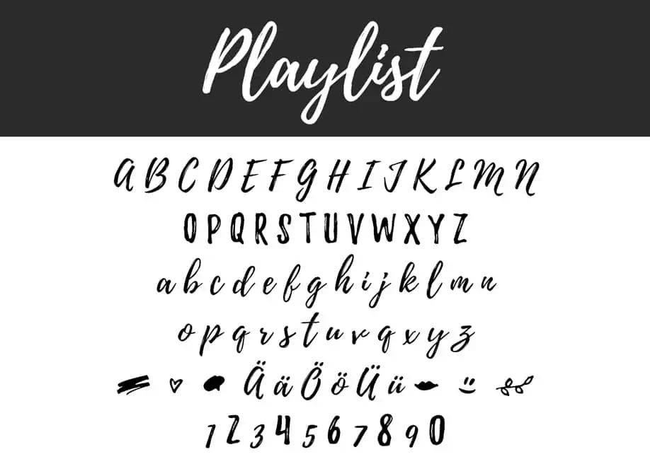 Playlist-Script-Font-View