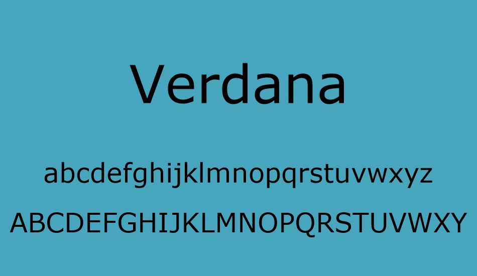 Verdana-Font-View