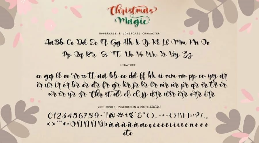 Christmas-Magic-Font-View