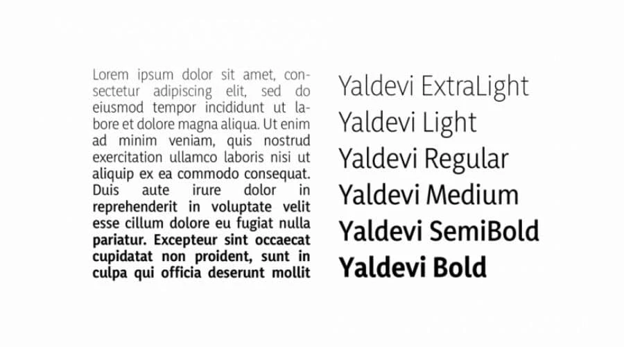 Yaldevi-Font-View