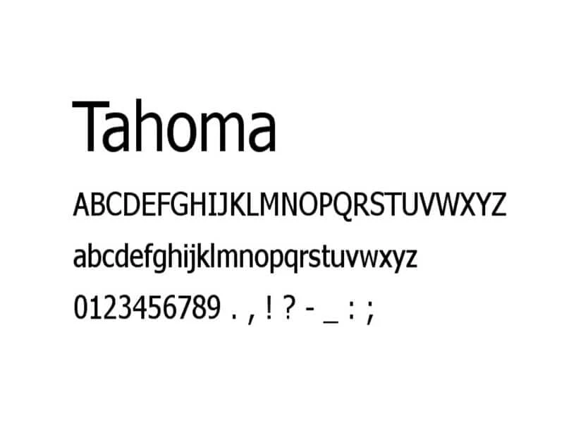 Tahoma-Font-Family-View