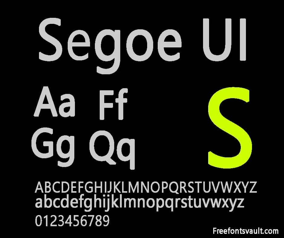 Segoe-UI-Font-view