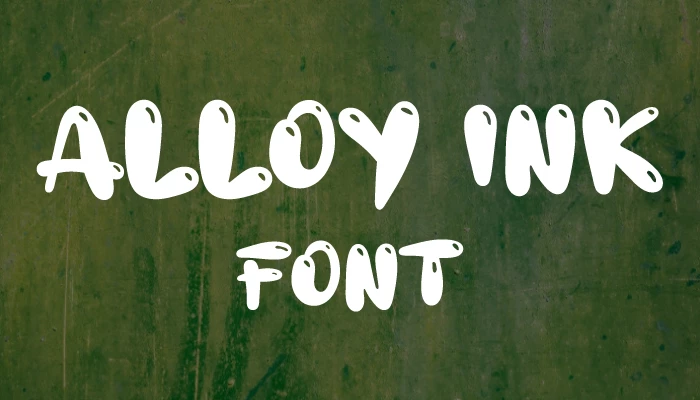 Alloy ink Font download