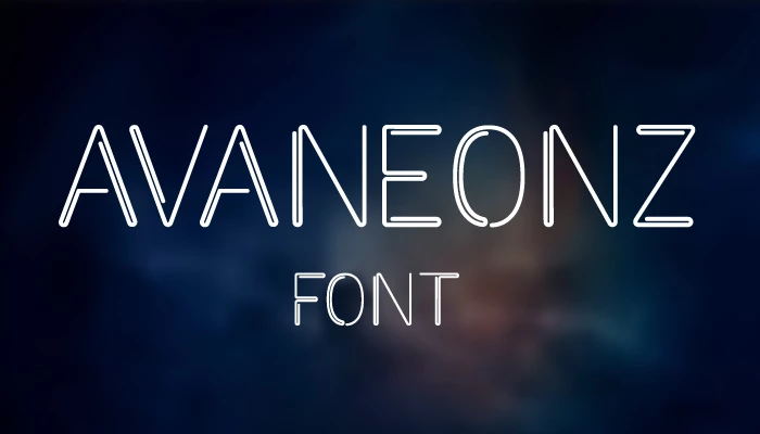 Avaneonz Font free download