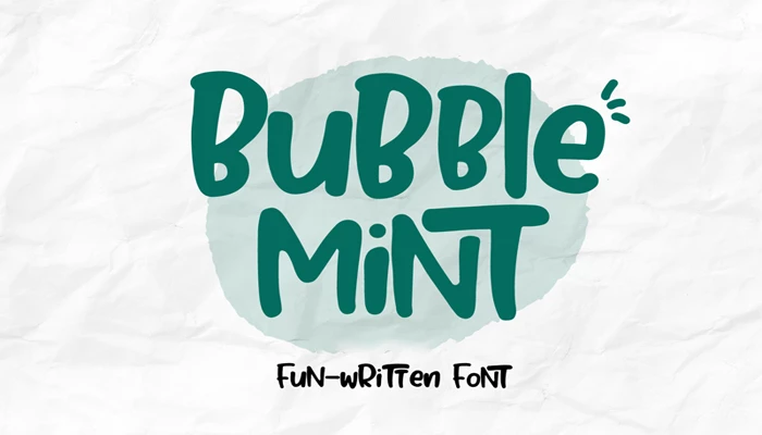 Bubble Mint Font download