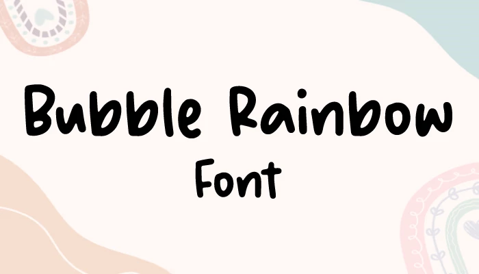 Bubble Rainbow Font download