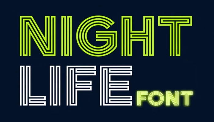 Nightlife Font download