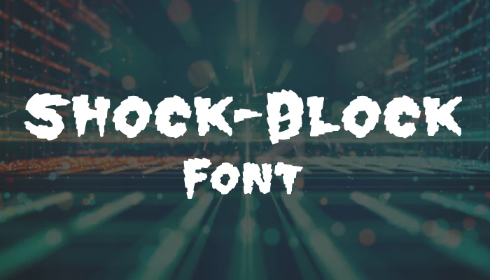 Shock Block Font free download