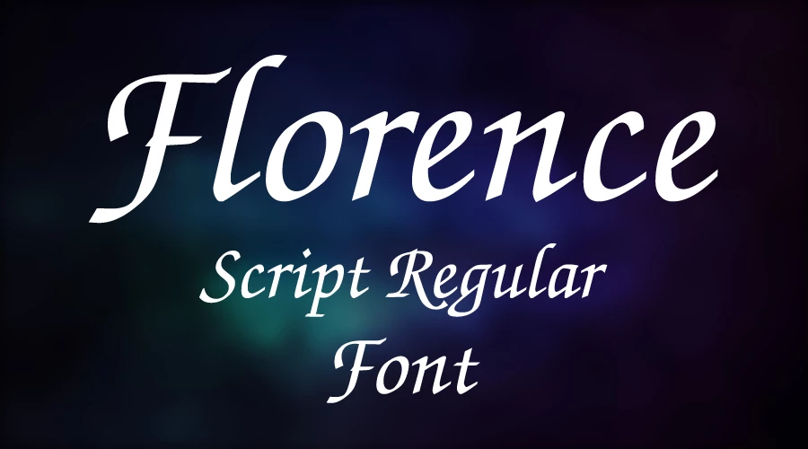 Florence Script Regular Font Download