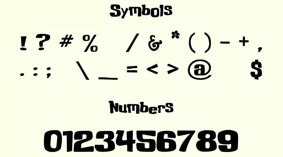 Lilo and Stitch Font Symbols
