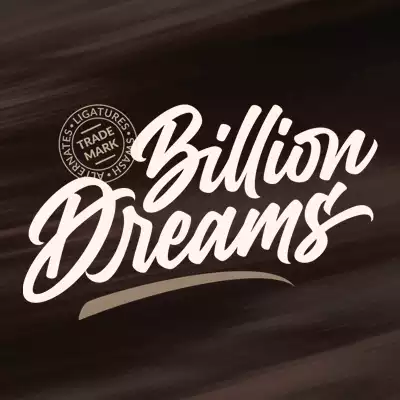 billion dream font flag