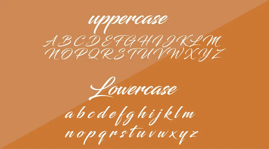 Blacksword font characters
