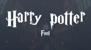 Harry potter font free download