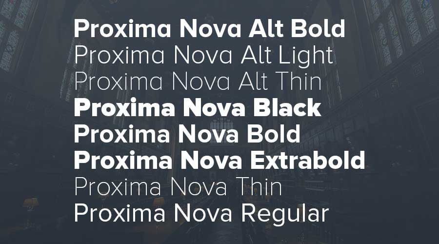 proxima nova font family download free