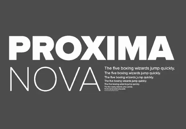 Proxima Nova Font Style