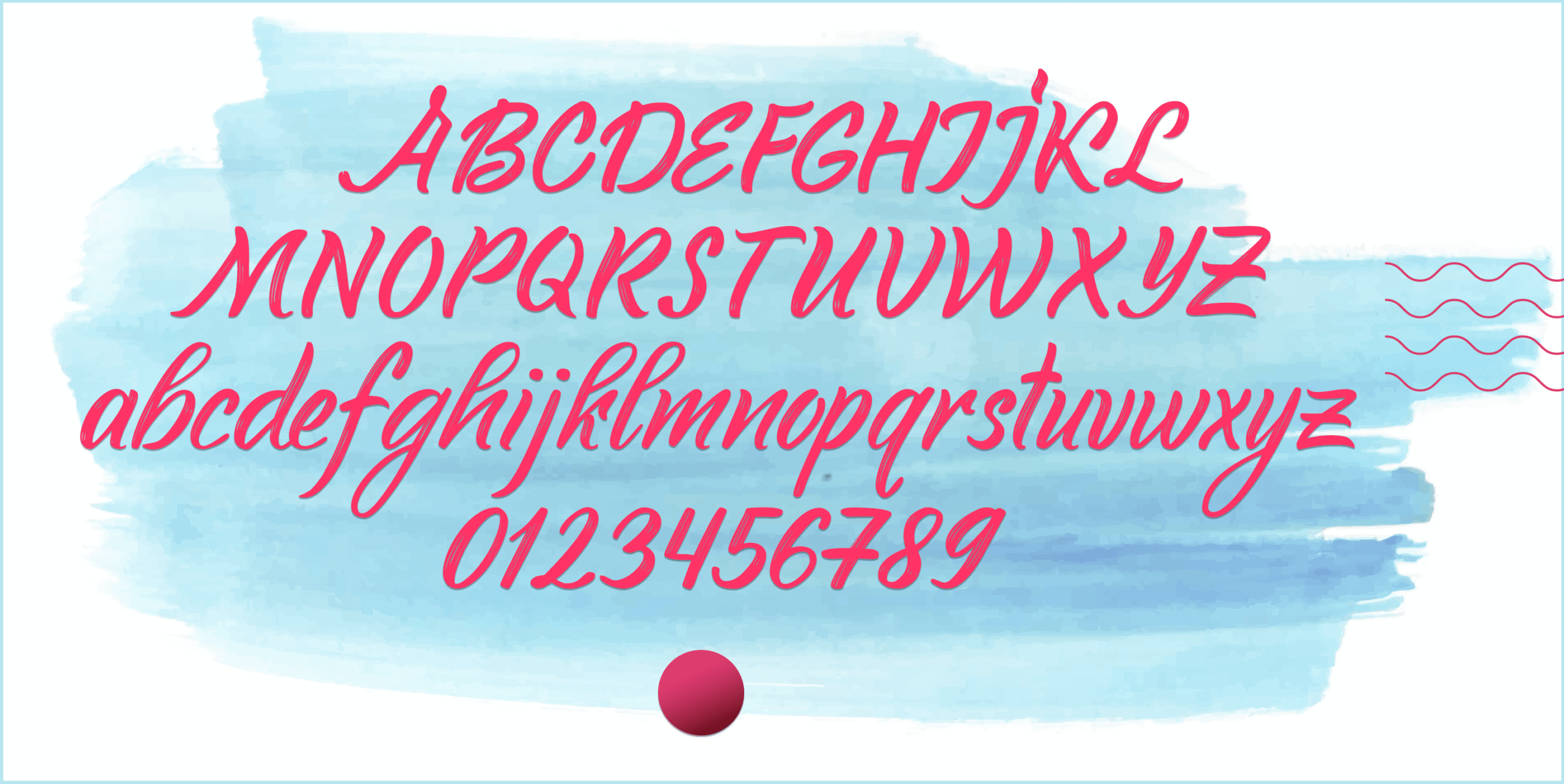 Youth-Touch-Fonts-Chars