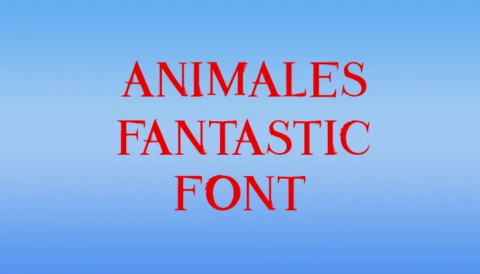 animales-fantastic-font