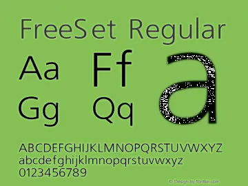 FreeSet Regular Font