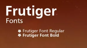Frutiger Fonts Download Free