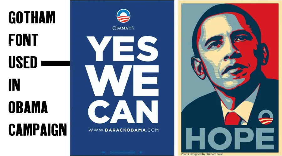 Gotham Font used in Obama Campaign