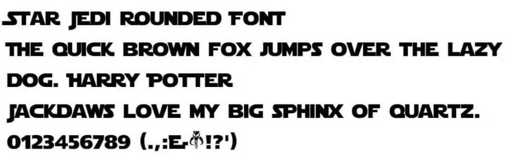 Star-Jedi-Rounded-Font-View