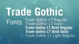 Trade Gothic Font Free Download