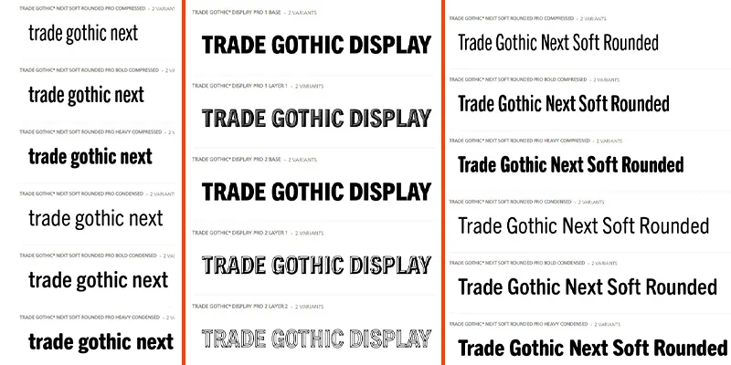 Trade Gothic Font Free Fonts Vault