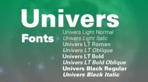 univers fonts free download