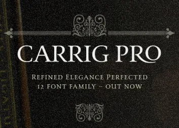 Carrig Pro Font