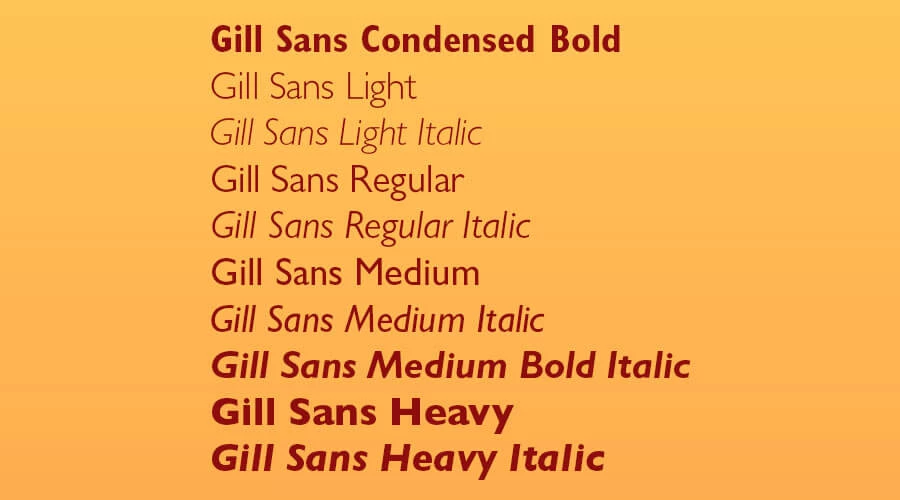 Gill-sans-font-family-view