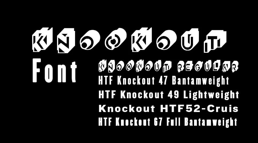 Knockout-Fonts-Family-Free-Download