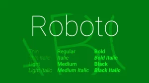 Roboto Font Family Free Download