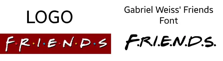 Gabriel Weiss Friends Font VS Logo