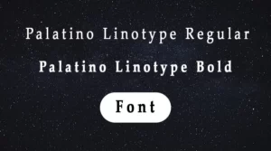 Palatino Font Free Download