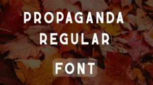 Propaganda font free download
