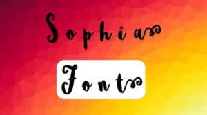 Sophia Font Free Download