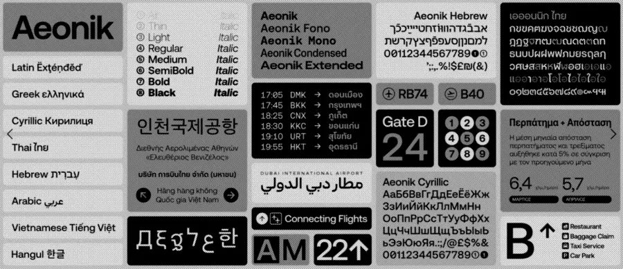 Aeonik font family