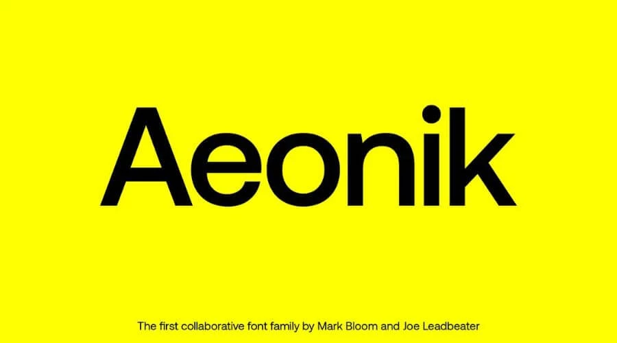 Aeonik font free download