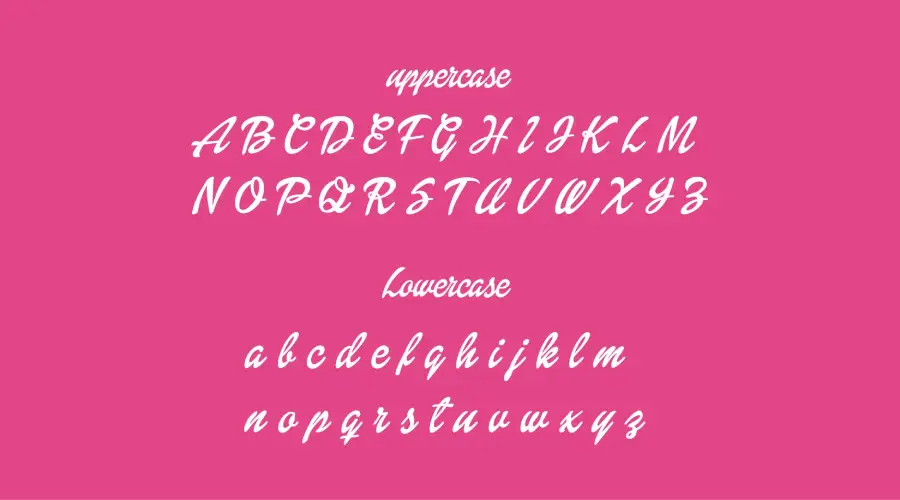 Dollie Script Character Map