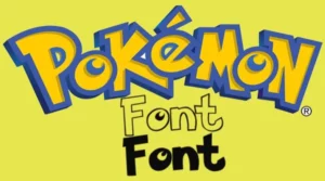 Pokemon font free download