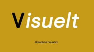 Visuelt font free download