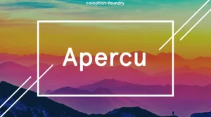 Apercu font free download