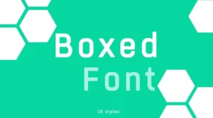 Boxed font free download