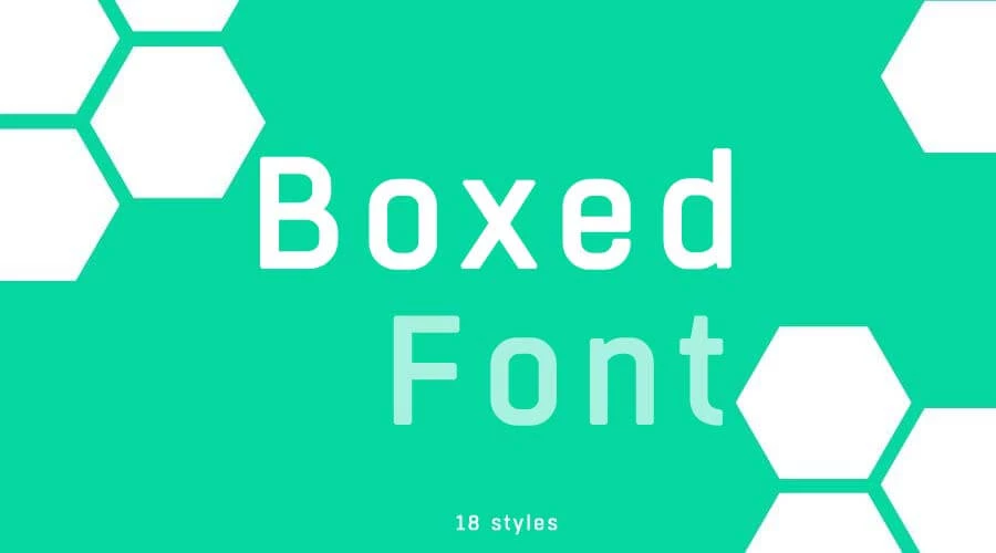 Boxed-font-free-download