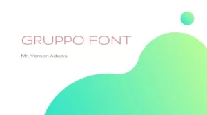 Gruppo Font free download