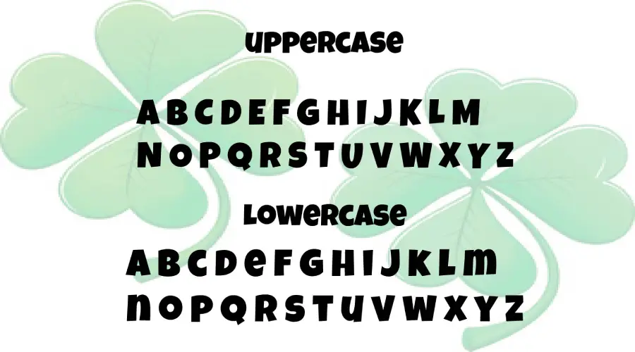 Luckies Guy Font Character Map