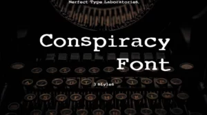 Conspiracy Font Free Download