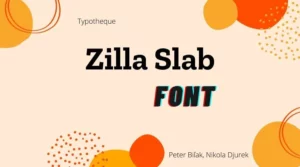 Zilla Slab Font Free Download
