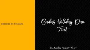 Badass Holiday Duo Font Free Download