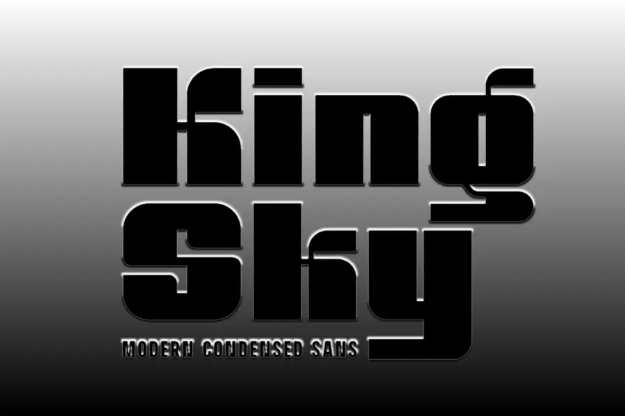 King Sky font
